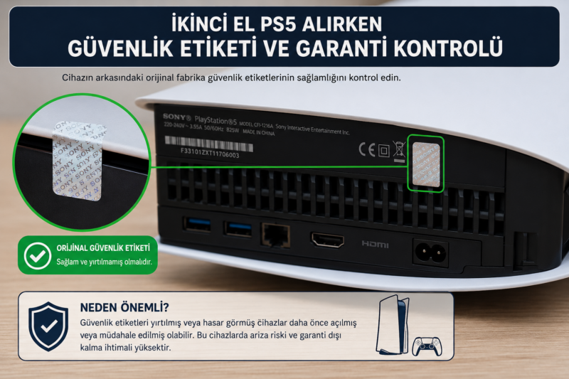 İkinci El PS5 Alırken Dikkat Edilecek 10 Şey (2026 Rehberi)