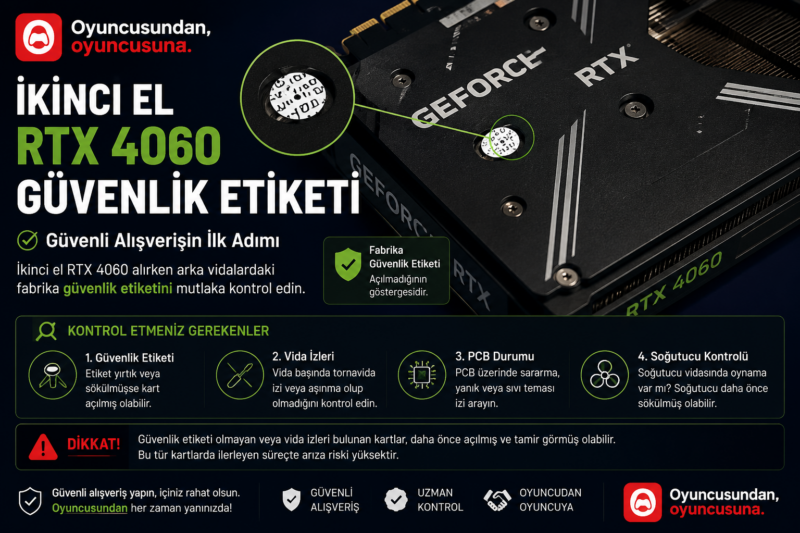 İkinci El RTX 4060 Alırken Dikkat Edilecekler (2026 Rehberi)