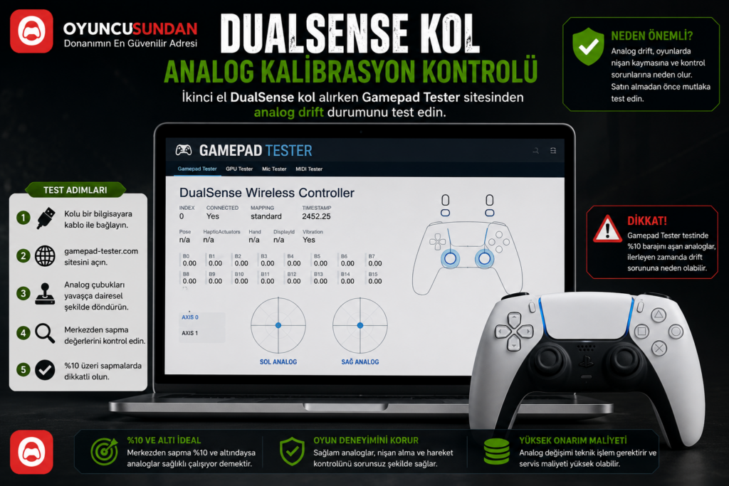 İkinci El DualSense Kol Alırken Dikkat Edilecekler (Rehber)
