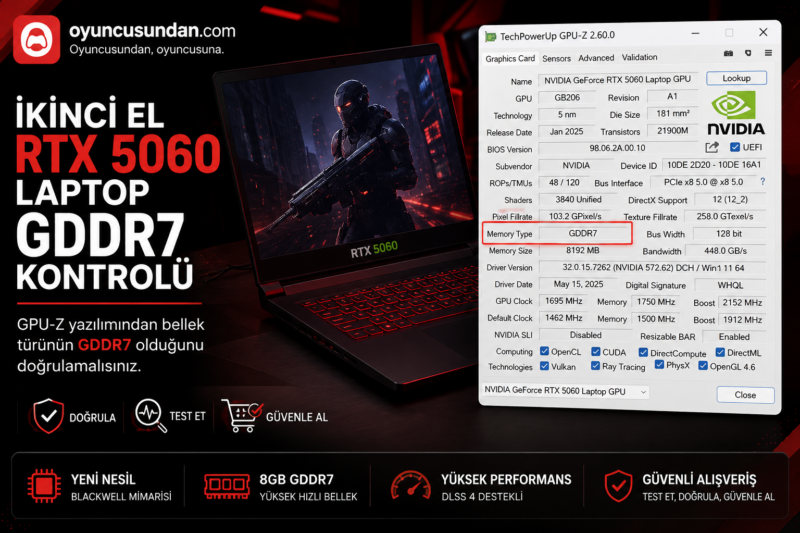 İkinci El RTX 5060 Laptop Alırken Dikkat Edilecekler (Rehber)