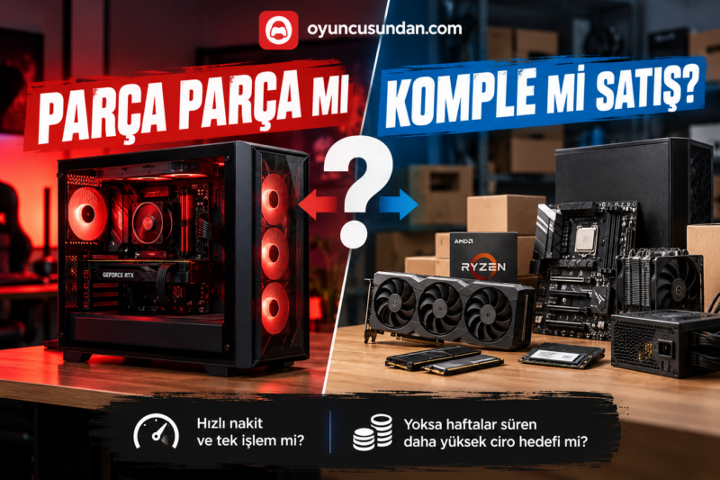 Bilgisayar Parça Parça Satmak mı, Komple Satmak mı?